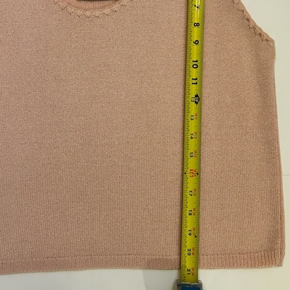 Vintage San Remo 4 Piece Pink Knit Pant Suit Cardigan Pant Skirt Tank Size XL - Picture 15 of 15